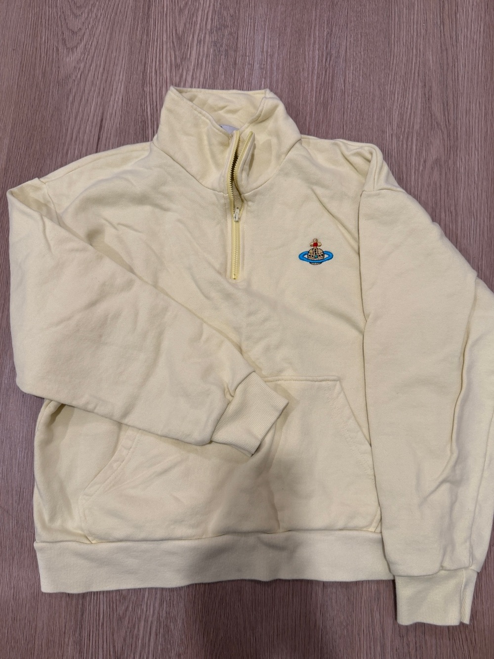 Vivienne Westwood Yellow Quarter-Zip Sweatshirt